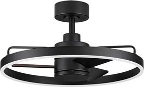 Lustra LED cu ventilator si telecomanda LUNAIR negru