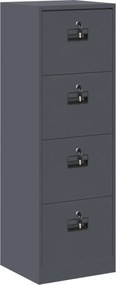 vidaXL Dulap pentru Fișiere cu sertar Antracit 45,5 x 42 x 139 cm