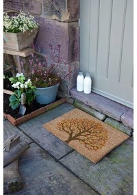 Covoraș de intrare din fibre de nucă de cocos 40x60 cm Autumnal Tree of Life – Artsy Doormats