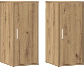 vidaXL Pantofare 2 buc. stejar artizanal, 32x35x70 cm, lemn prelucrat