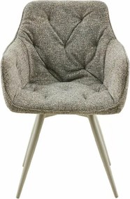 Scaun rotativ de dining MORIX, bej inchis/casmir
