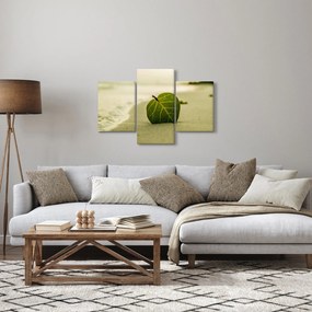 Tablou cu frunză în nisip (90x60 cm)