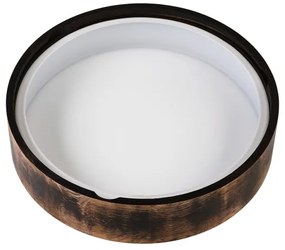 Plafonieră baie OAK SMOKY 3xE27/15W/230V IP54, 37,5 cm, stejar maro