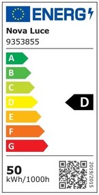 Plafoniera LED 3000K moderna 60cm RANDO THIN maro NVL-9353855