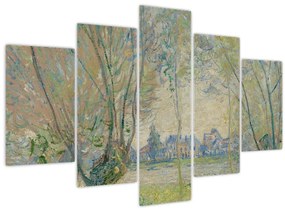 Tablou - Claude Monet, Woman Seated under the Willows, reproducere (150x105 cm)