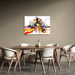 Tablou pe sticlă - Muzica (70x50 cm)