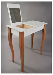 Măsuță de toaletă cu oglindă Ragaba Dressing Table, lungime 85 cm, alb