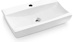 Bathco 0041 - Lavoar pentru blat SARDINERO, 61,5 x 37,5 cm, porțelan/alb