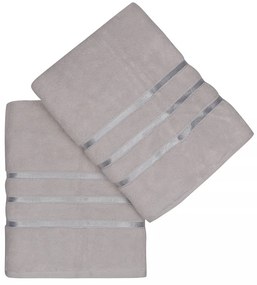 Set 2 Prosoape de Baie Dolce, 70x140 cm, 100% Micro Bumbac, 560 gsm, Bej Cacao cu Lapte