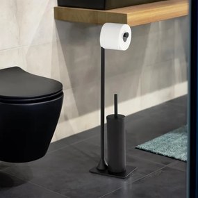 WENKO 23710100 - Perie WC HELLA, 15 x 69 cm, neagră