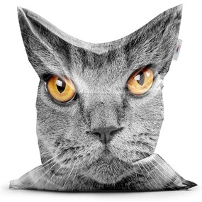 Sac de șezut Classic privire de pisică, gri