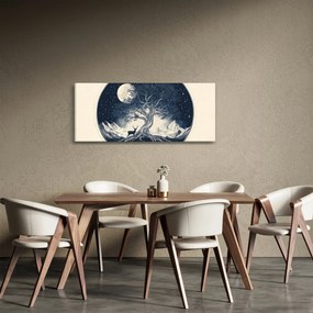 Tablou – Arbore magic cu cerb I. (120x50 cm)