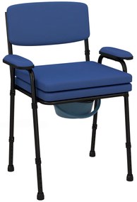 HOMCOM Scaun cu Vas de Toaleta pentru Varstnici