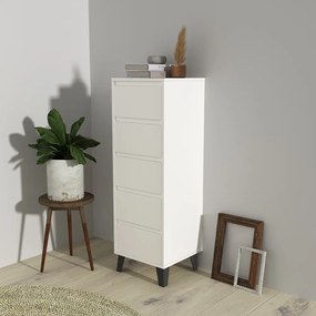 Comoda BOGAN 5S40, albă