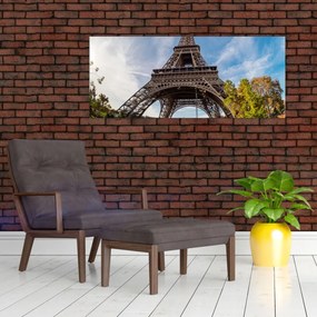 Tablou - Turnul Eiffel colorat (120x50 cm)