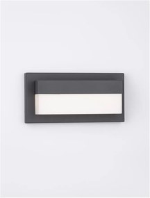 Aplica LED pentru exterior design modern IP65 Leto negru 29cm