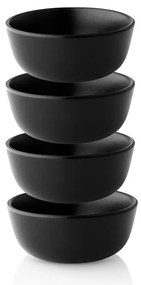 Bol 0,15l Ø10cm Nordic Kitchen, set 4 buc, negru - Eva Solo