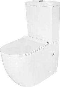 Vas WC rotund cu rezervor T2062, capac duroplast cu inchidere lenta, mecanism inclus