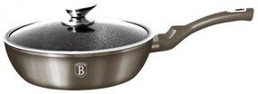 Tigaie cu capac adanca 24 cm Carbon Metallic Line Berlinger Haus BH 1237N