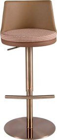 Scaun de bar pivotant cu inaltime reglabila Stool maro