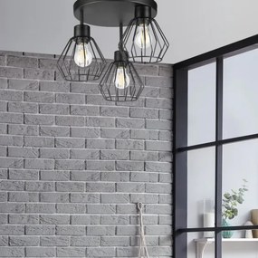 Lustră aplicată AUDREY 3xE27/60W/230V negru
