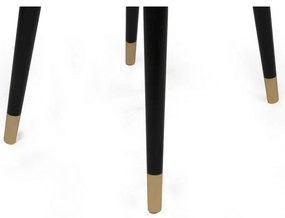 Set de scaune de sufragerie Hugo Anthracite andBlack, 2 bucăți