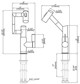 Robinet Rotativ Silver, S01, cu afisaj digital pentru apa calda si rece, design cu brat mecanic, rotatie tridimensionala   la 1080