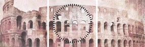 Tablou - Carte poștală de epocă a orașului N⁰2 (cu ceas) (90x30 cm)