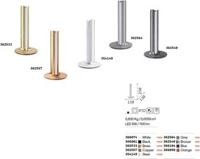 Lampa LED de masa DORICA TL1 ACCIAIO