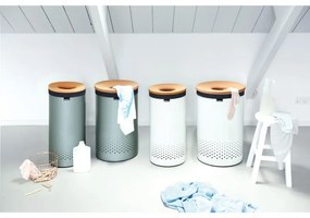 Sac pentru cos de rufe Brabantia 90300186, 30-35 L, Lavabil, Pentru cosurile Brabantia Selector 55 l, Bumbac, Gri