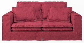 Canapea roșie 196 cm Nora – Ropez