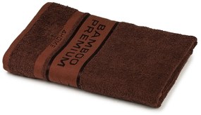 Prosop de corp 4Home Bamboo Premium maro închis, 70 x 140 cm