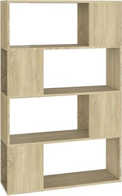 vidaXL Bibliotecă/Separator cameră stejar sonoma 80x24x124,5 cm PAL