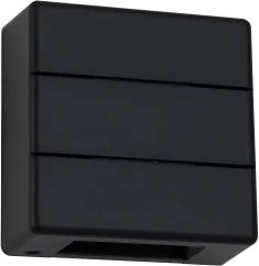 Brilagi - Aplica LED de exterior DOUBLERAY LINE, 6W/230V, negru, IP54