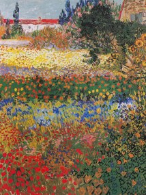 Reproducere Garden in Bloom, Arles, July 1888, Vincent van Gogh