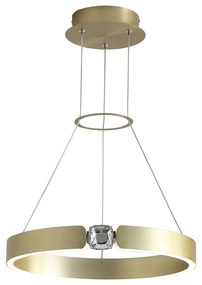 Suspensie SIRIUS Milagro Modern, LED, Auriu/Transparent, ML6186, Polonia