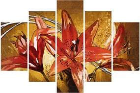 Tablou cu flori de crini (150x105 cm)