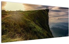 Tablou - Femei la stânci (120x50 cm)