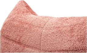 Fotoliu bean bag roz cu tapițerie din țesătură bouclé Mask – Mauro Ferretti