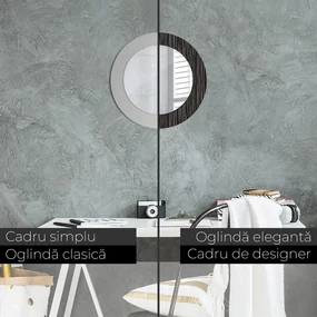 Decoratiuni perete cu oglinda Rezumat metalic