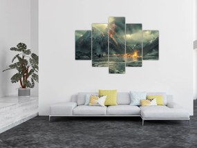 Tablou - Erupție vulcanică (150x105 cm)
