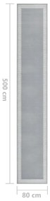 Covor traversa, gri cu motiv, 80x500 cm, BCF grey with motif, 80 x 500 cm