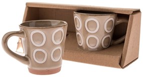 Căni maro deschis 2 buc. pentru espresso din ceramică 100 ml – Dakls