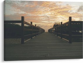 Tablou - Ponton de lemn, lac (70x50 cm)