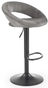 Scaun de bar H102 velvet gri