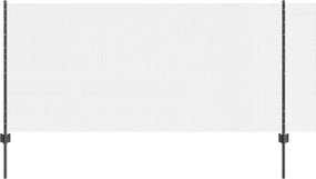 vidaXL Gard cu Stâlp Gri 1 x 100 m Oțel și PVC