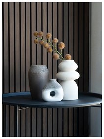 Vază crem din gresie (înălțime 26,5 cm) – House Nordic