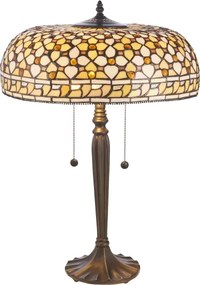Endon 112178 - Lampă de masă Tiffany MILLE FEUX 2xE14/40W/230V diametru 45 cm