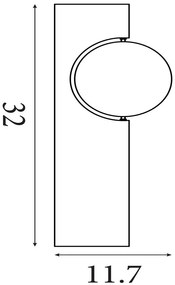 Aplica de perete LED Shield