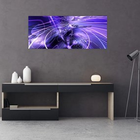 Tablou abstracție tehnică (120x50 cm)